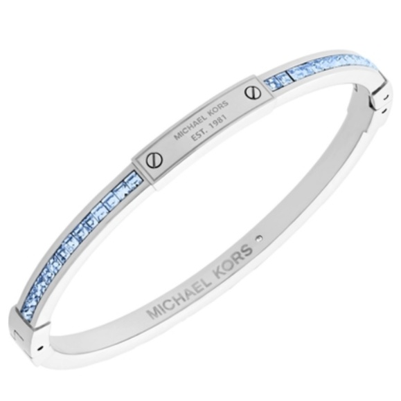 Michael Kors Jewelry - Michael Kors Color Crush Blue CZs Bangle Bracelet